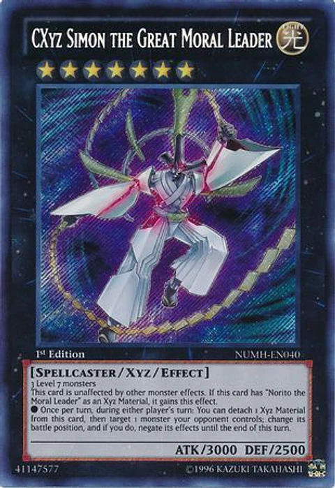 CXyz Simon the Great Moral Leader - NUMH-EN040 - Secret Rare 