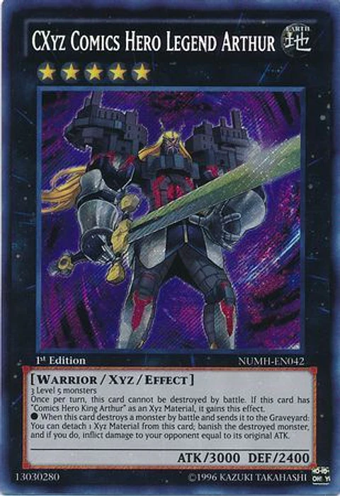 CXyz Comics Hero Legend Arthur - NUMH-EN042 - Secret Rare