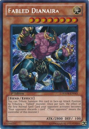 Fabled Dianaira - HA04-EN043 - Secret Rare 1