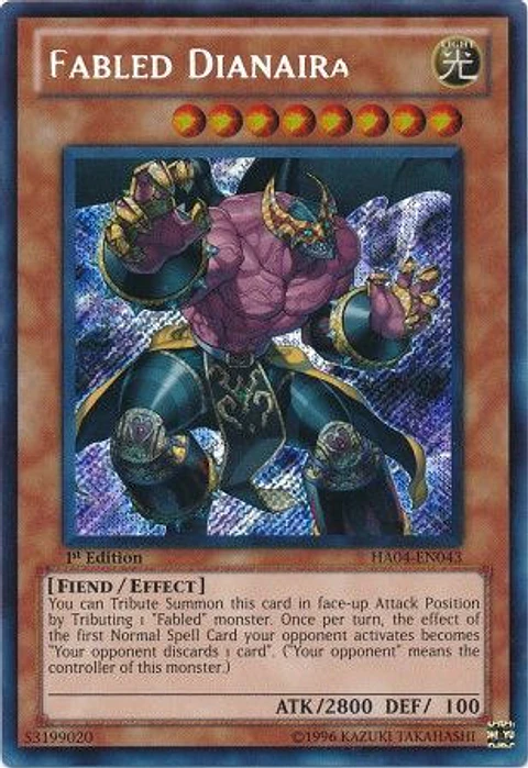 Fabled Dianaira - HA04-EN043 - Secret Rare