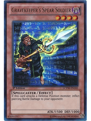 Gravekeeper's Spear Soldier - LCYW-EN185 - Ultra Rare
