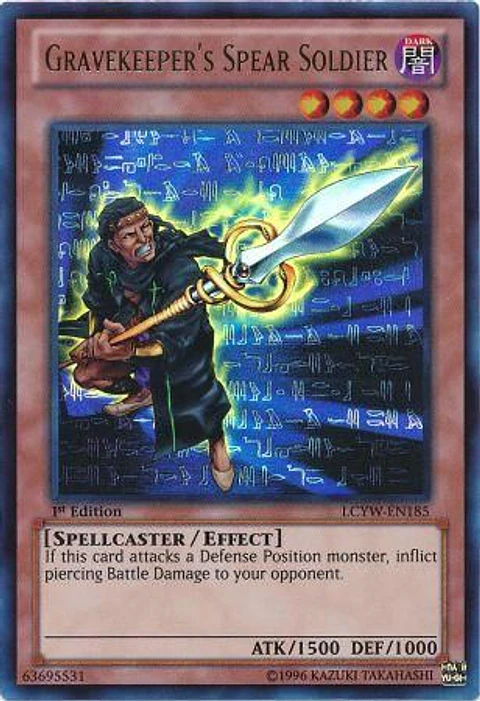 Gravekeeper's Spear Soldier - LCYW-EN185 - Ultra Rare