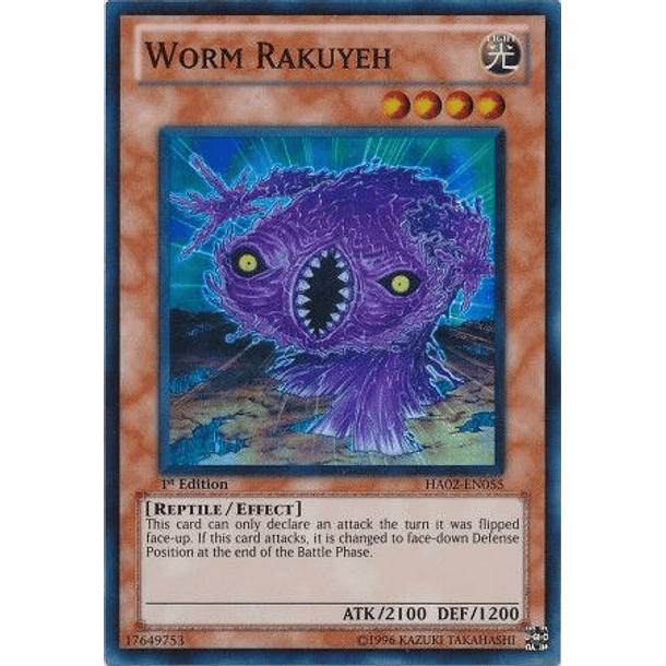 Worm Rakuyeh - HA02-EN055 - Super Rare
