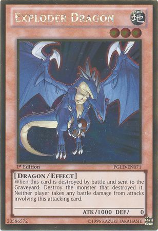 Exploder Dragon - PGLD-EN071 - Gold Rare  1