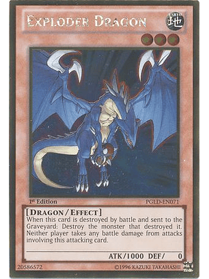 Exploder Dragon - PGLD-EN071 - Gold Rare 
