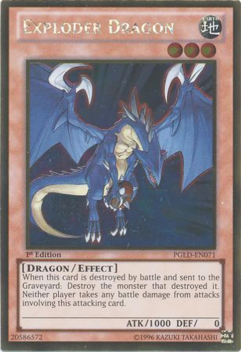 Exploder Dragon - PGLD-EN071 - Gold Rare 