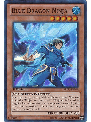 Blue Dragon Ninja - REDU-EN083 - Super Rare 