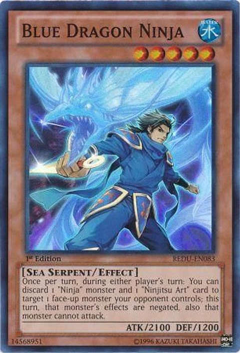 Blue Dragon Ninja - REDU-EN083 - Super Rare 