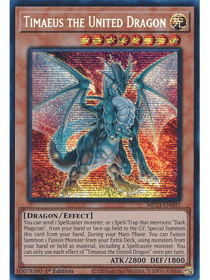 Timaeus the United Dragon - MP23-EN003 - Prismatic Secret Rare