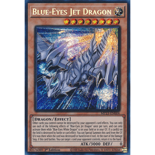 Blue-Eyes Jet Dragon - MP23-EN004 - Prismatic Secret Rare