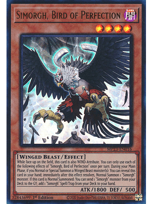 Simorgh, Bird of Perfection - MP23-EN016 - Ultra Rare