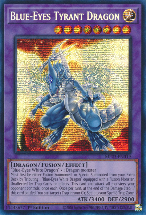 Blue-Eyes Tyrant Dragon - MP23-EN019 - Prismatic Secret Rare 1