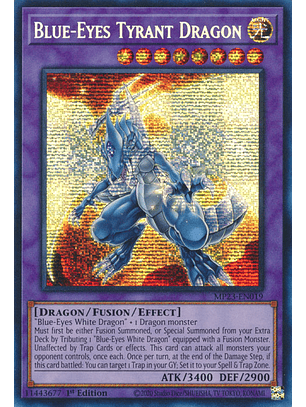 Blue-Eyes Tyrant Dragon - MP23-EN019 - Prismatic Secret Rare
