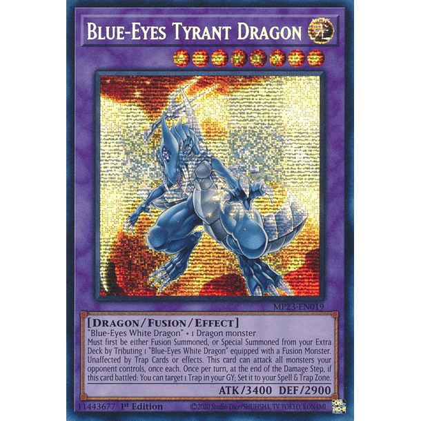 Blue-Eyes Tyrant Dragon - MP23-EN019 - Prismatic Secret Rare