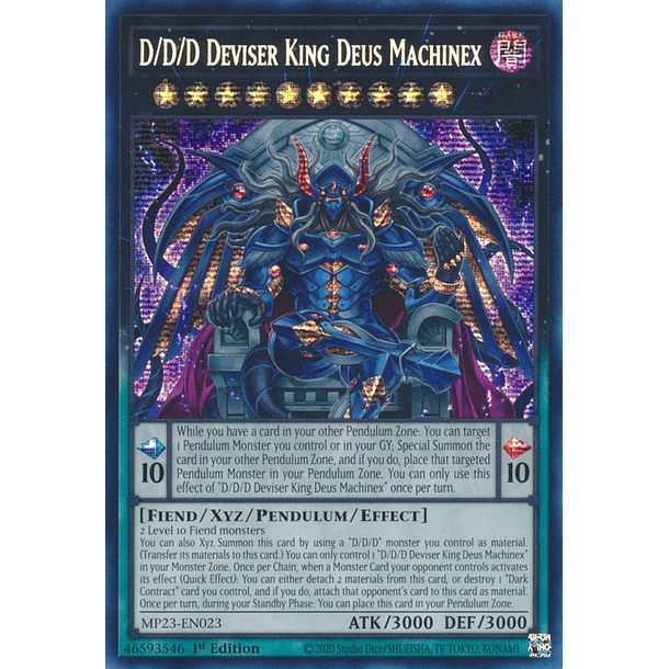 D/D/D Deviser King Deus Machinex - MP23-EN023 - Prismatic Secret Rare
