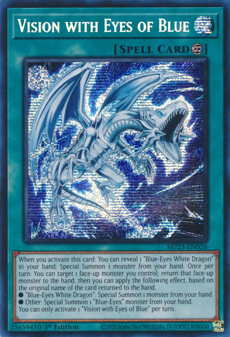 Vision with Eyes of Blue - MP23-EN026 - Prismatic Secret Rare 1
