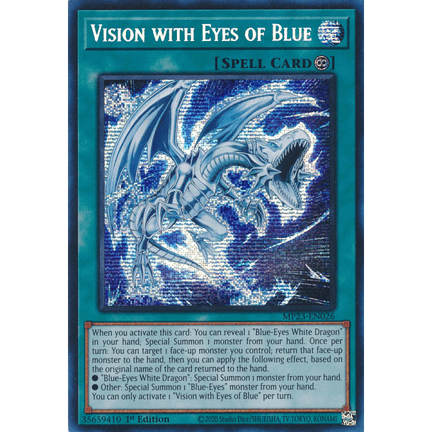 Vision with Eyes of Blue - MP23-EN026 - Prismatic Secret Rare
