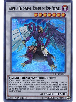 Assault Blackwing - Raikiri the Rain Shower - MP16-EN141 - Ultra Rare