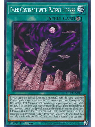 Dark Contract with Patent License - MP23-EN030 - Common 