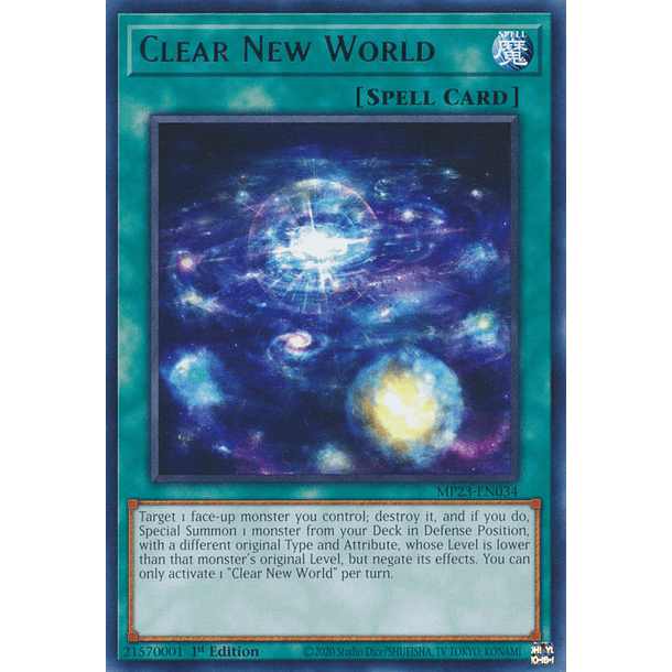 Clear New World - MP23-EN034 - Rare