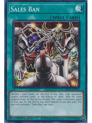 Sales Ban - MP23-EN035 - Super Rare