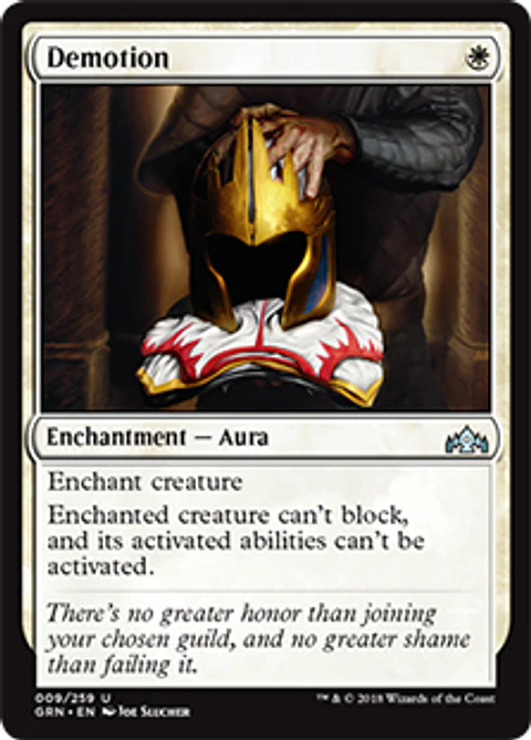 Demotion - GRN - U