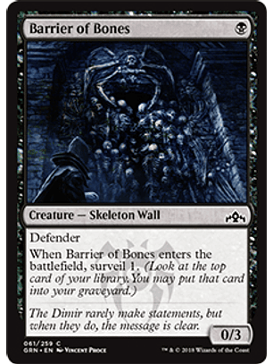 Barrier of Bones - GRN - C