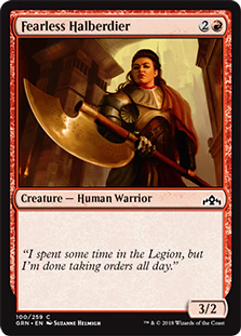 Fearless Halberdier - GRN - C