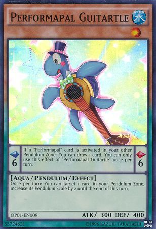 Performapal Guitartle - OP01-EN009 - Super Rare (español) 1