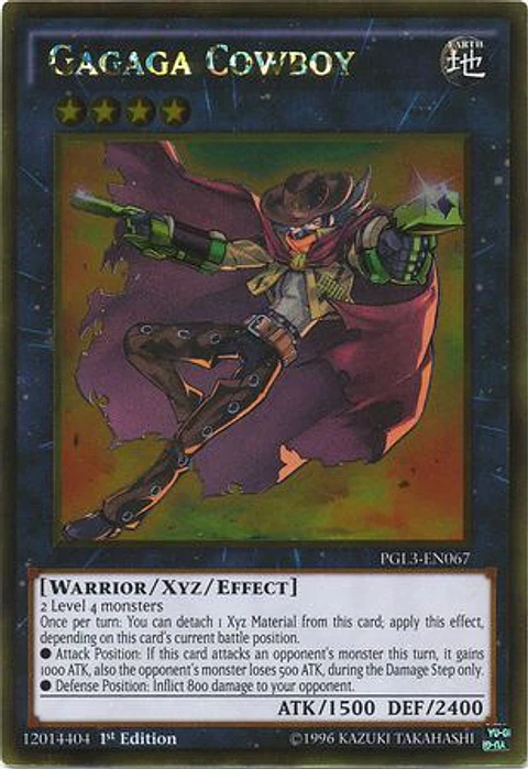 Gagaga Cowboy - PGL3-EN067 - Gold Rare 