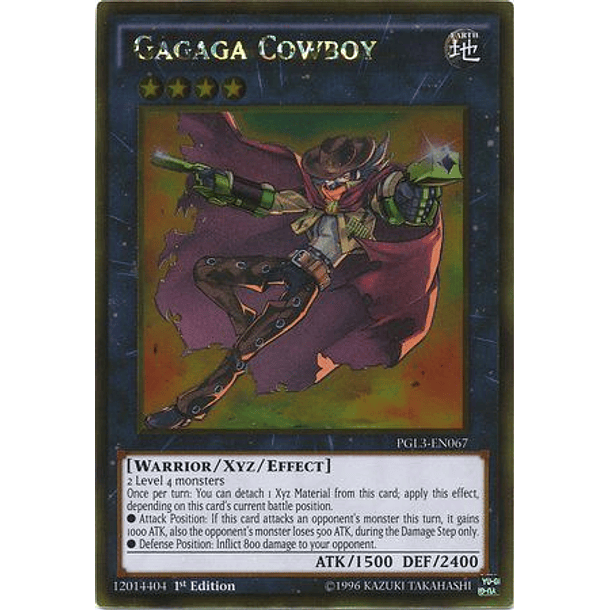 Gagaga Cowboy - PGL3-EN067 - Gold Rare 