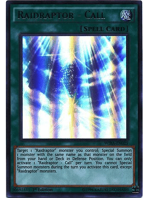 Raidraptor - Call - WIRA-EN025 - Ultra Rare (español)