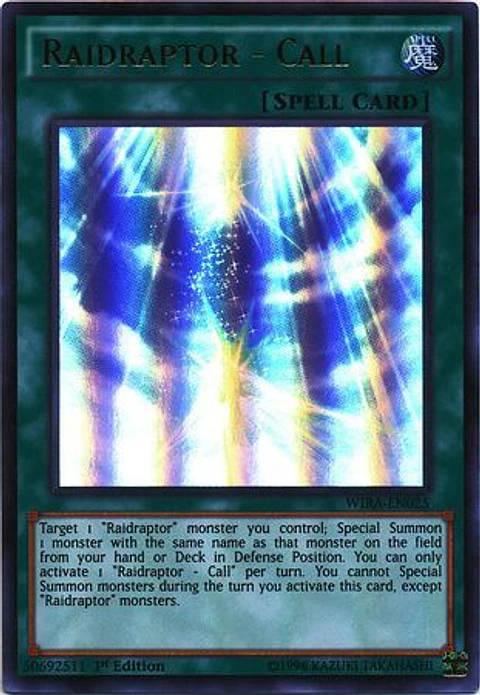 Raidraptor - Call - WIRA-EN025 - Ultra Rare (español)