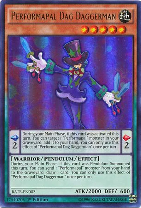Performapal Dag Daggerman - RATE-EN003 - Ultra Rare 