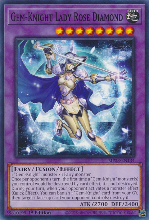 Gem-Knight Lady Rose Diamond - MP23-EN134 - Common 