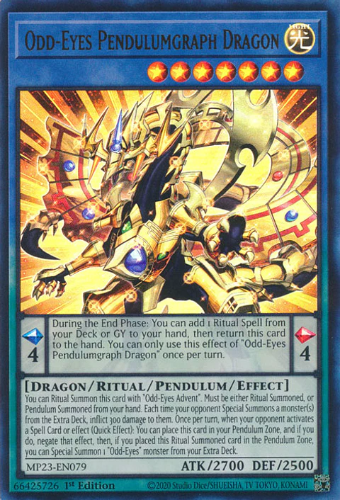 Odd-Eyes Pendulumgraph Dragon - MP23-EN079 - Ultra Rare