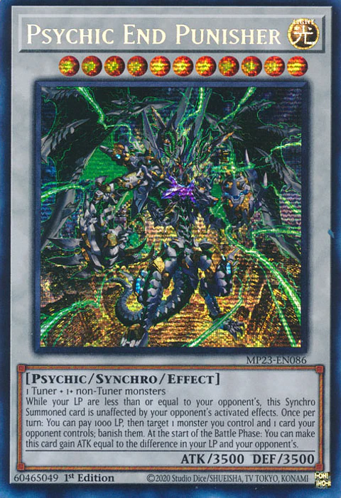 Psychic End Punisher - MP23-EN086 - Prismatic Secret Rare 