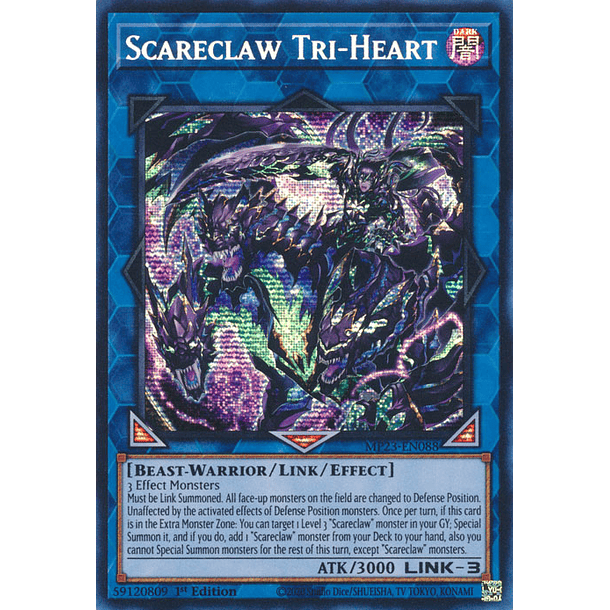 Scareclaw Tri-Heart - MP23-EN088 - Prismatic Secret Rare