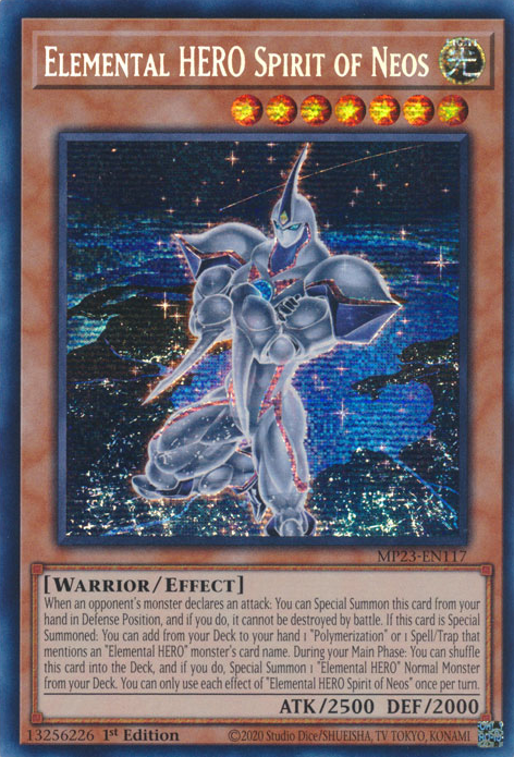 Elemental HERO Spirit of Neos - MP23-EN117 - Prismatic Secret Rare 1