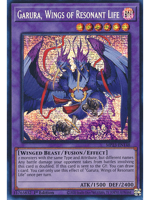 Garura, Wings of Resonant Life - MP23-EN148 - Prismatic Secret Rare