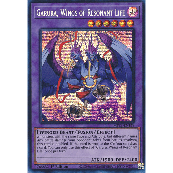 Garura, Wings of Resonant Life - MP23-EN148 - Prismatic Secret Rare