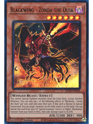 Blackwing - Zonda the Dusk - MP23-EN156 - Ultra Rare