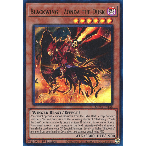 Blackwing - Zonda the Dusk - MP23-EN156 - Ultra Rare