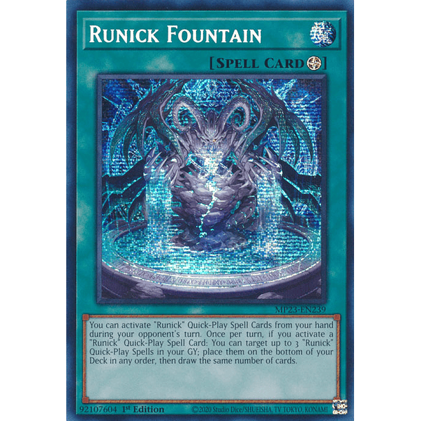 Runick Fountain - MP23-EN239 - Prismatic Secret Rare