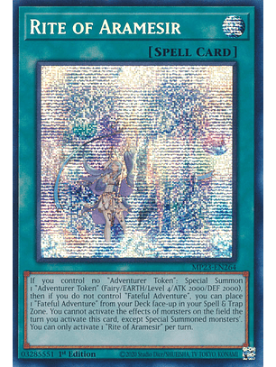 Rite of Aramesir - MP23-EN264 - Prismatic Secret Rare