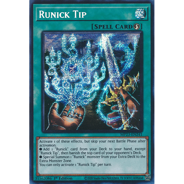 Runick Tip - MP23-EN241 - Prismatic Secret Rare 
