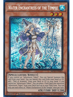 Water Enchantress of the Temple - MP23-EN265 - Prismatic Secret Rare
