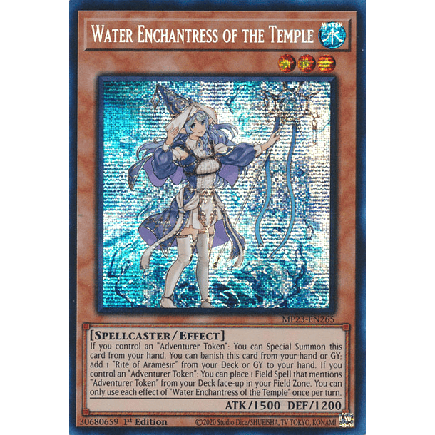 Water Enchantress of the Temple - MP23-EN265 - Prismatic Secret Rare