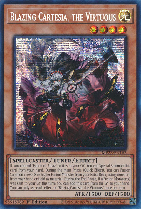 Blazing Cartesia, the Virtuous - MP23-EN162 - Prismatic Secret Rare 