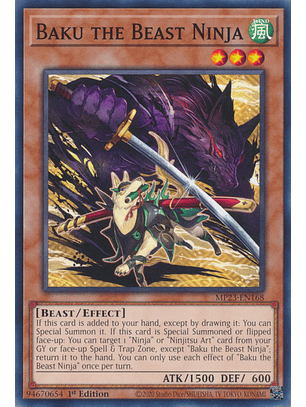 Baku the Beast Ninja - MP23-EN168 - Common 